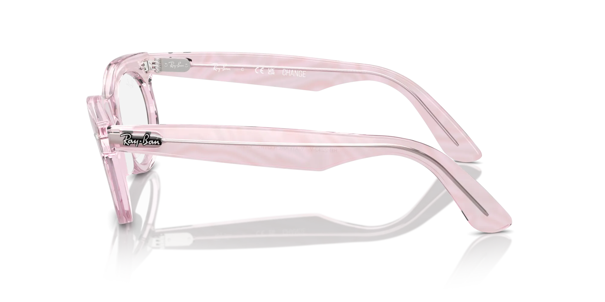 Ray - Ban RX2242V WAYFARER OVAL 8292 Montature da vista Acetato Viola Trasparente Rotonda Normale - immagine 4