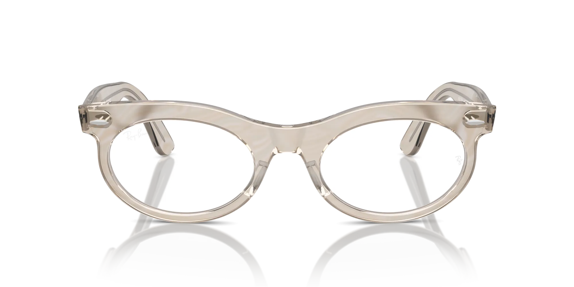Ray - Ban RX2242V WAYFARER OVAL 8291 Montature da vista Acetato Grigio Trasparente Rotonda Normale - immagine 3