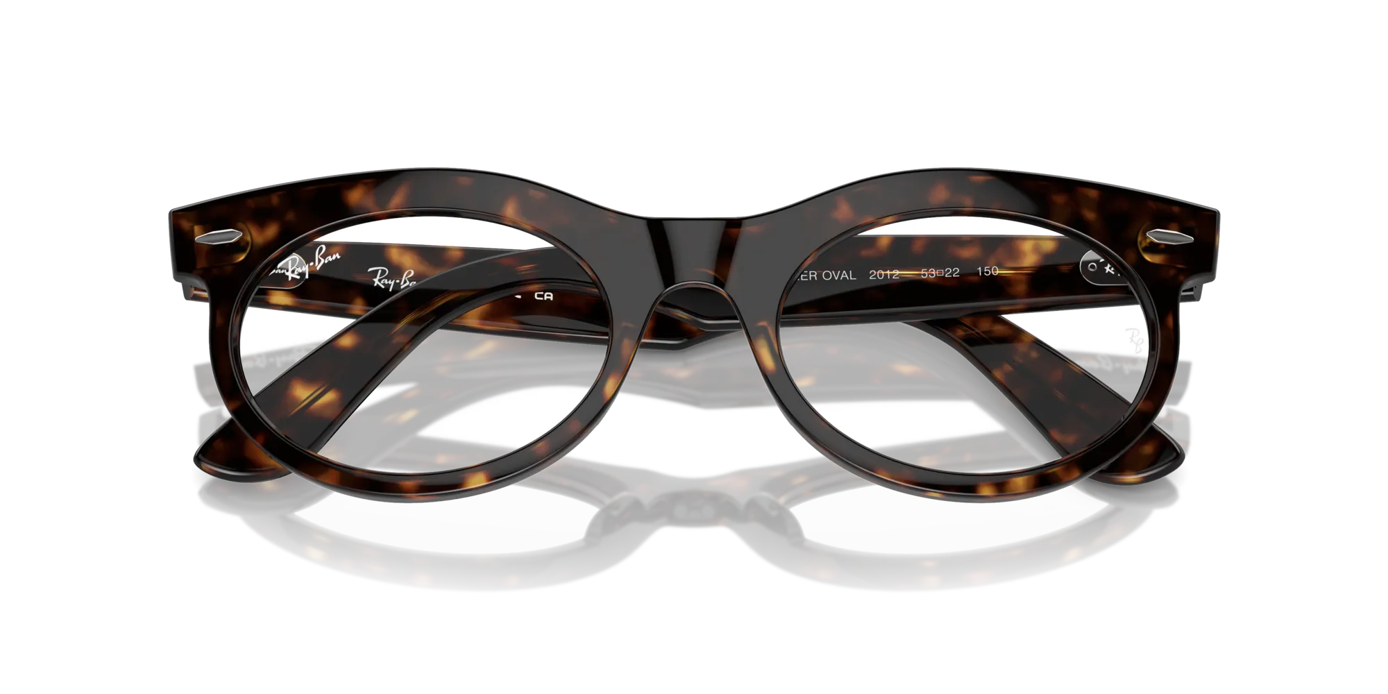 Ray - Ban RX2242V WAYFARER OVAL 2012 Montature da vista Acetato Tartaruga Trasparente Rotonda Normale - immagine 2
