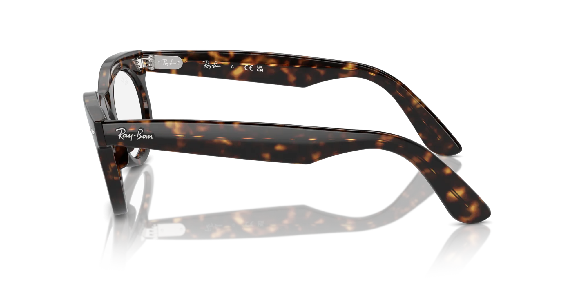Ray - Ban RX2242V WAYFARER OVAL 2012 Montature da vista Acetato Tartaruga Trasparente Rotonda Normale - immagine 4