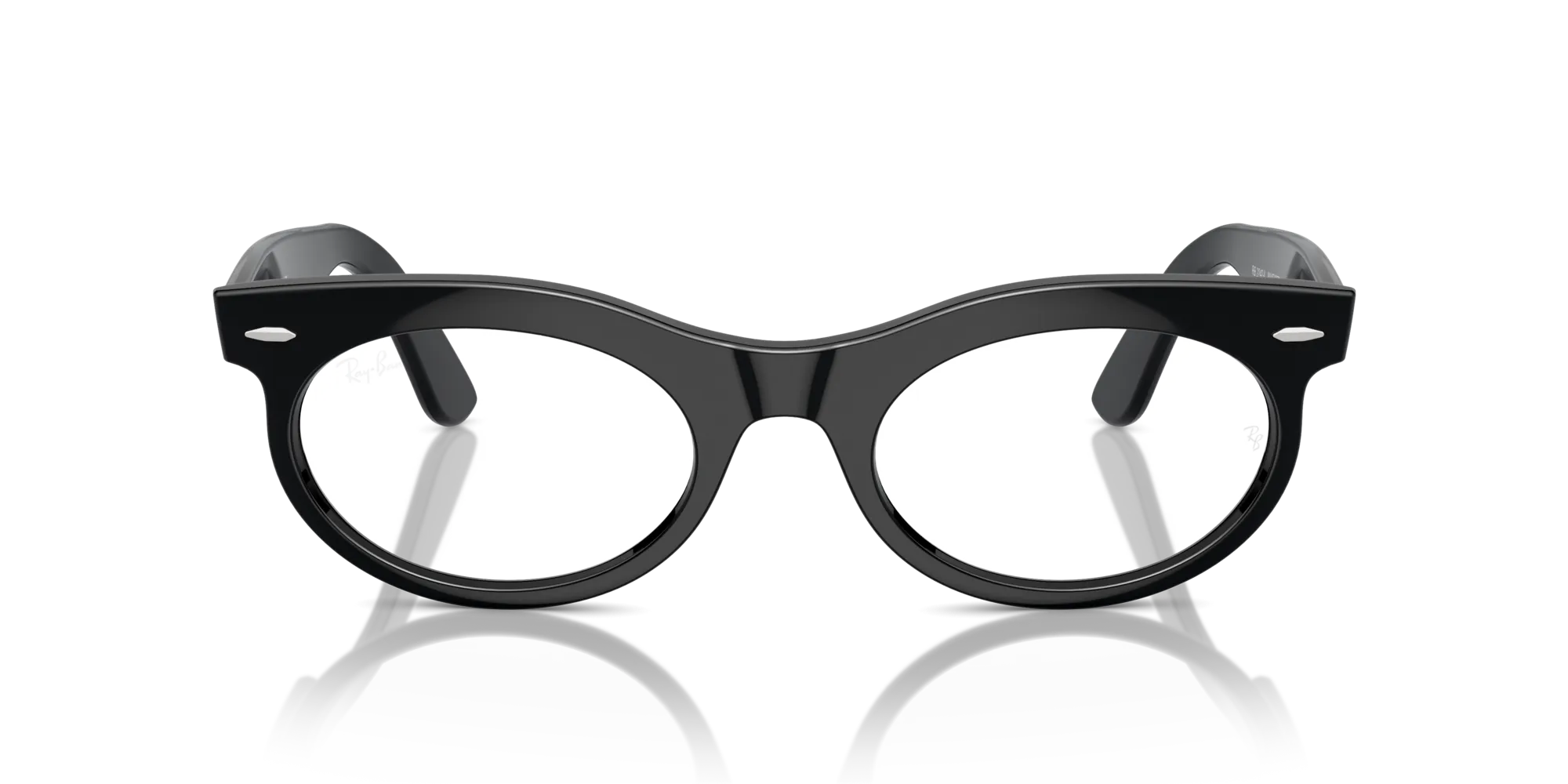 Ray - Ban RX2242V WAYFARER OVAL 2000 Montature da vista Acetato Nero Trasparente Rotonda Normale - immagine 3