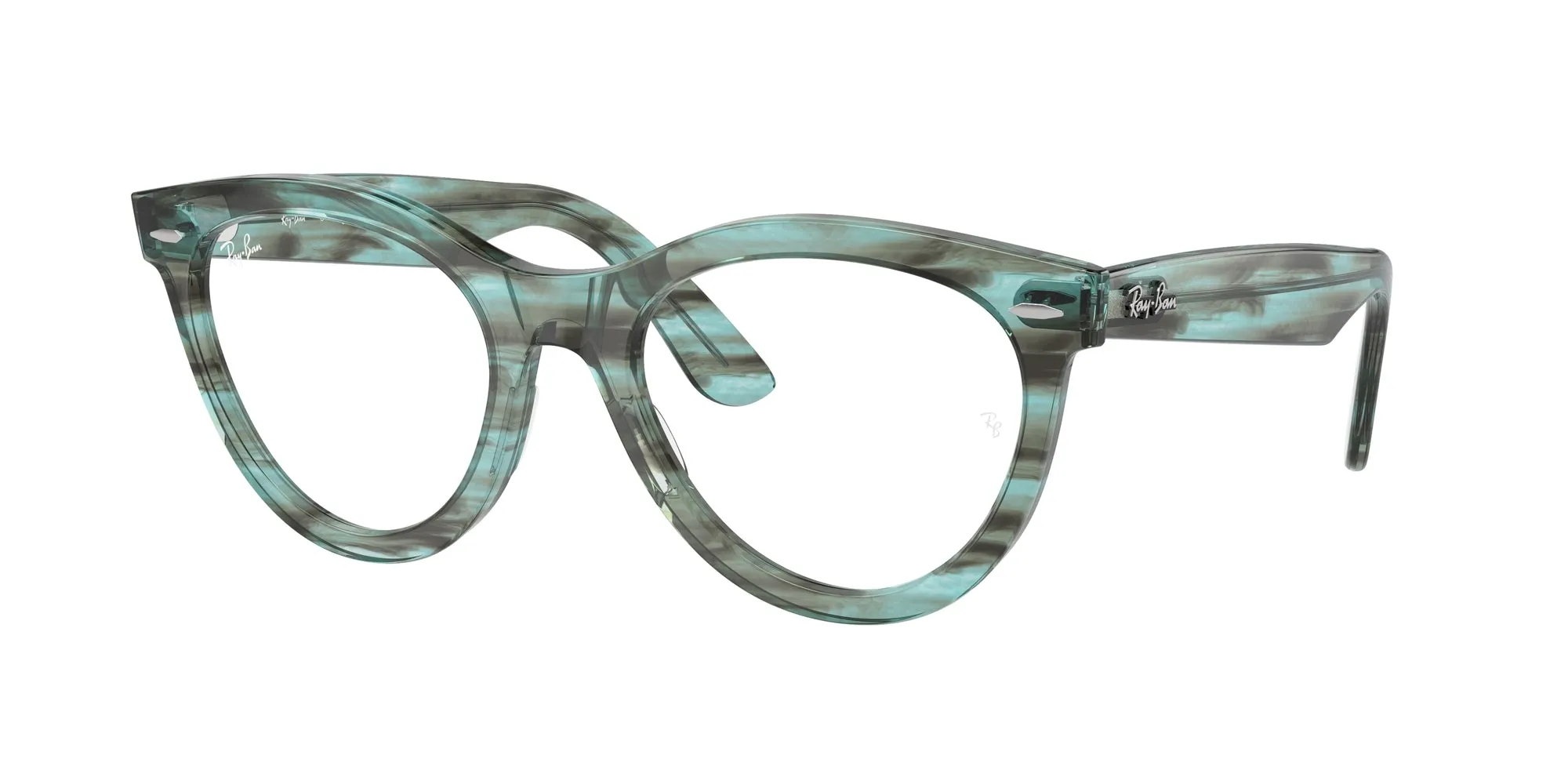 Ray - Ban RX2241V WAYFARER WAY 8362 Montature da vista Acetato Verde Trasparente Rotonda Normale - immagine 1