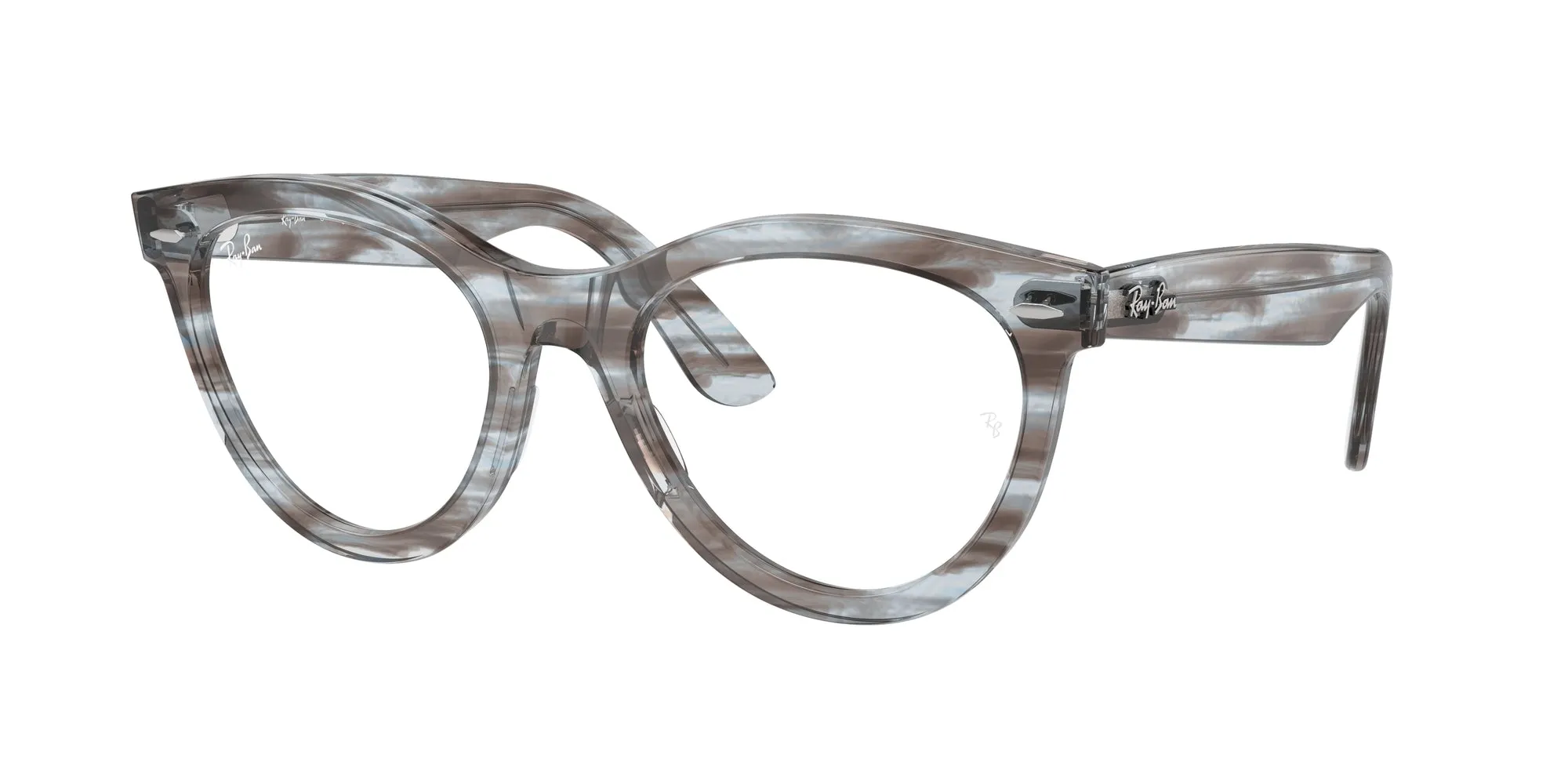 Ray - Ban RX2241V WAYFARER WAY 8361 Montature da vista Acetato Blu Trasparente Rotonda Normale - immagine 1