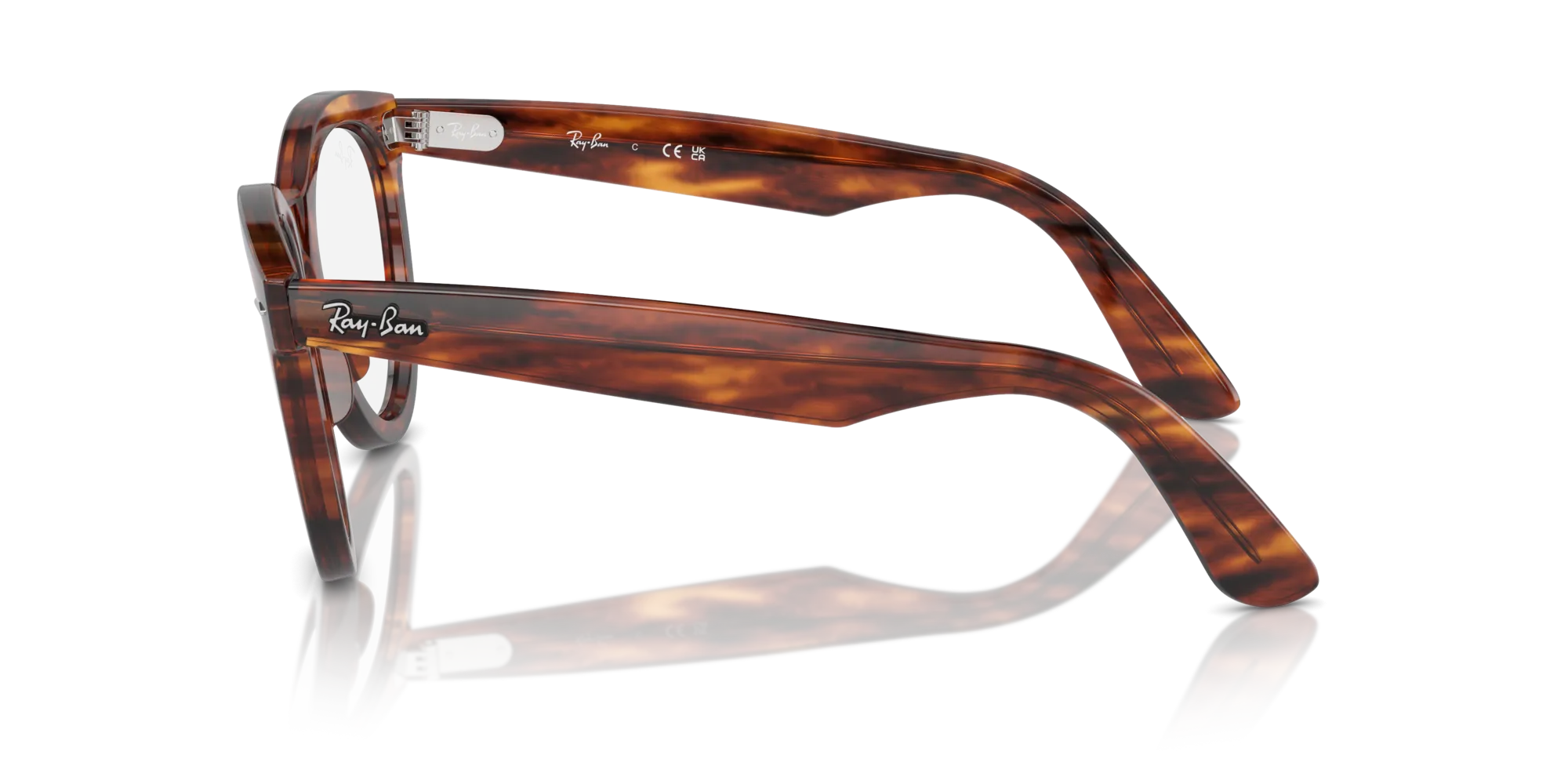 Ray - Ban RX2241V WAYFARER WAY 2144 Montature da vista Acetato Marrone Trasparente Rotonda Normale - immagine 4