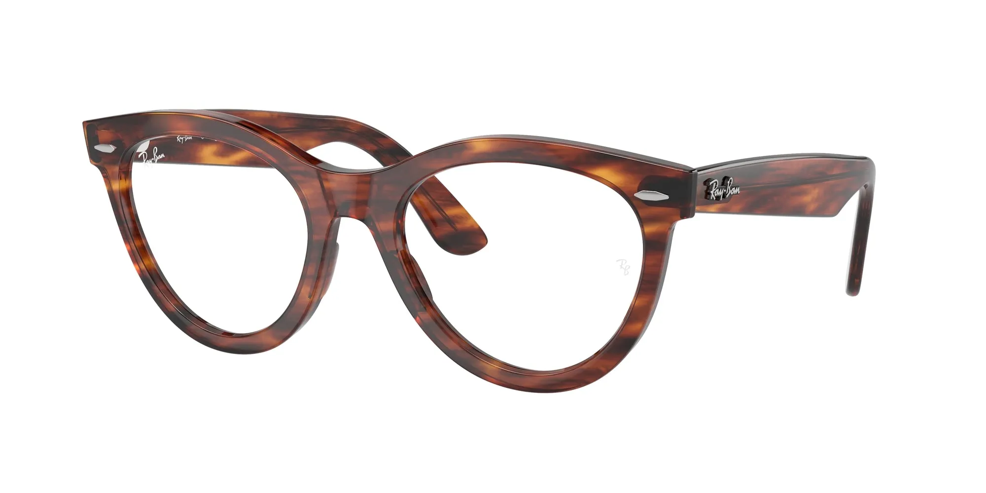 Ray - Ban RX2241V WAYFARER WAY 2144 Montature da vista Acetato Marrone Trasparente Rotonda Normale - immagine 1