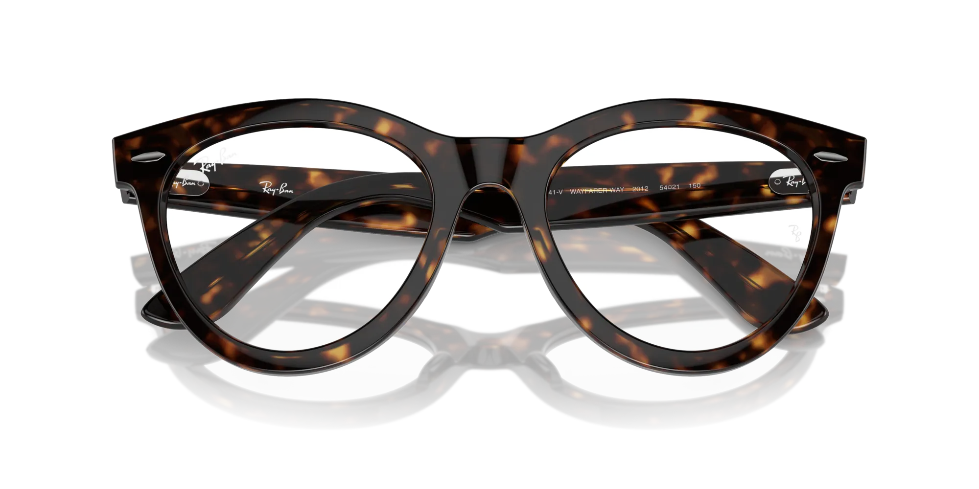 Ray - Ban RX2241V WAYFARER WAY 2012 Montature da vista Acetato Tartaruga Trasparente Rotonda Normale - immagine 2