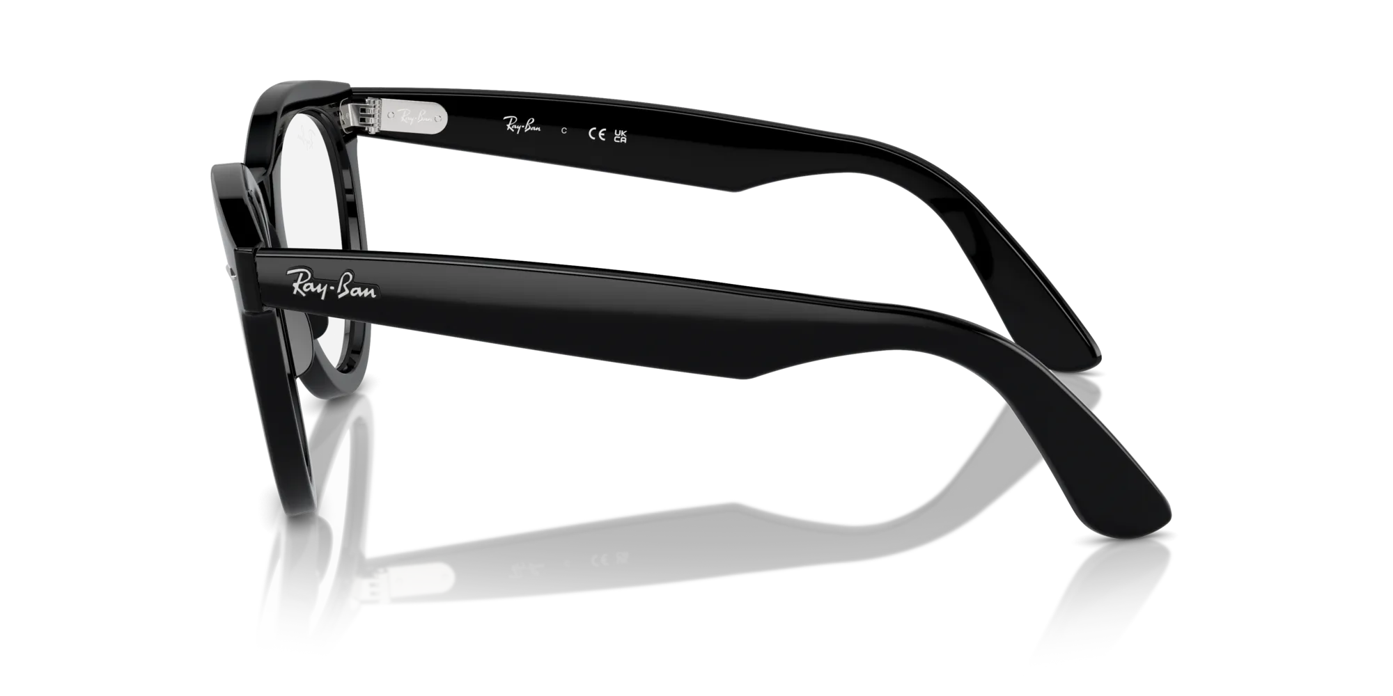 Ray - Ban RX2241V WAYFARER WAY 2000 Montature da vista Acetato Nero Trasparente Rotonda Normale - immagine 4