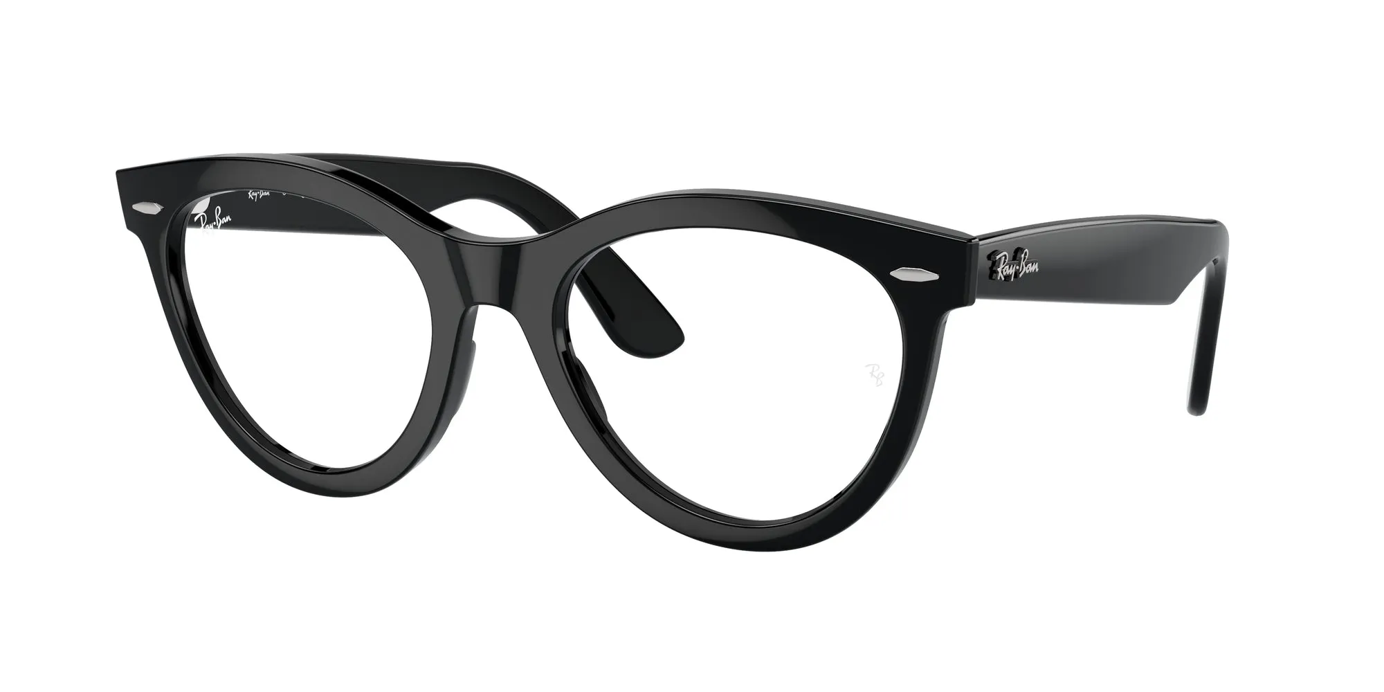 Ray - Ban RX2241V WAYFARER WAY 2000 Montature da vista Acetato Nero Trasparente Rotonda Normale - immagine 1
