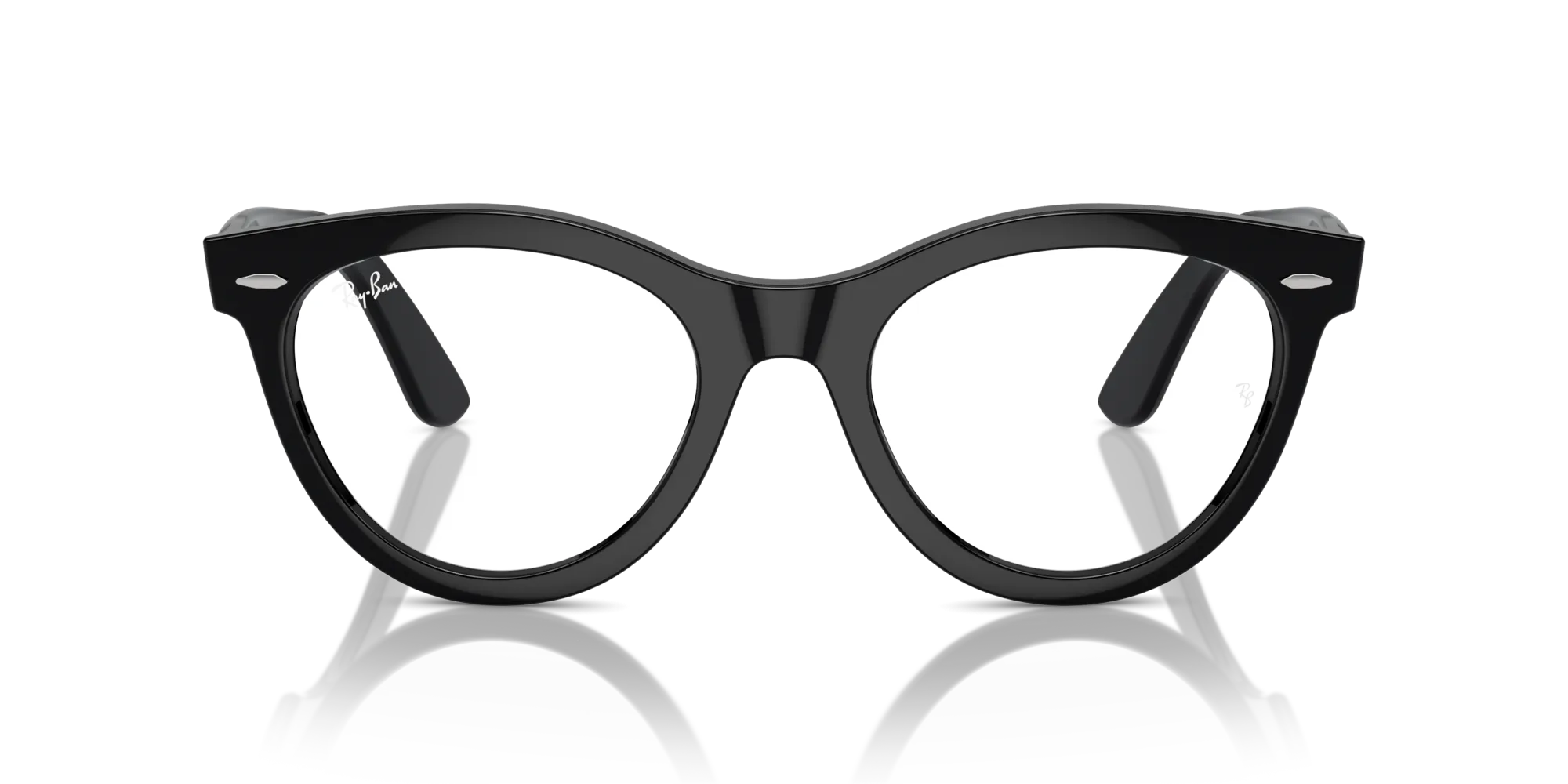 Ray - Ban RX2241V WAYFARER WAY 2000 Montature da vista Acetato Nero Trasparente Rotonda Normale - immagine 3