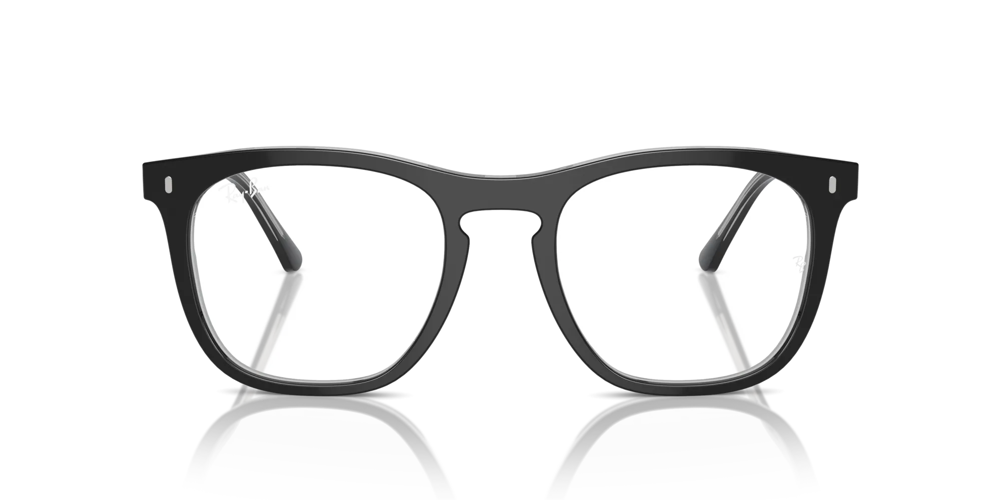 Ray - Ban RX2210V 8367 Montature da vista Acetato Grigio Trasparente Squadrata Normale - immagine 3