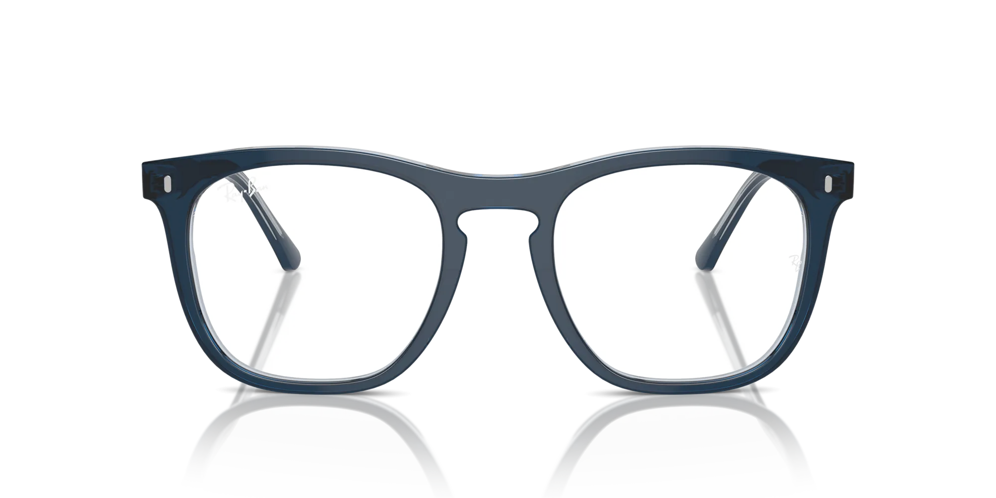 Ray - Ban RX2210V 8324 Montature da vista Acetato Blu Trasparente Squadrata Normale - immagine 3