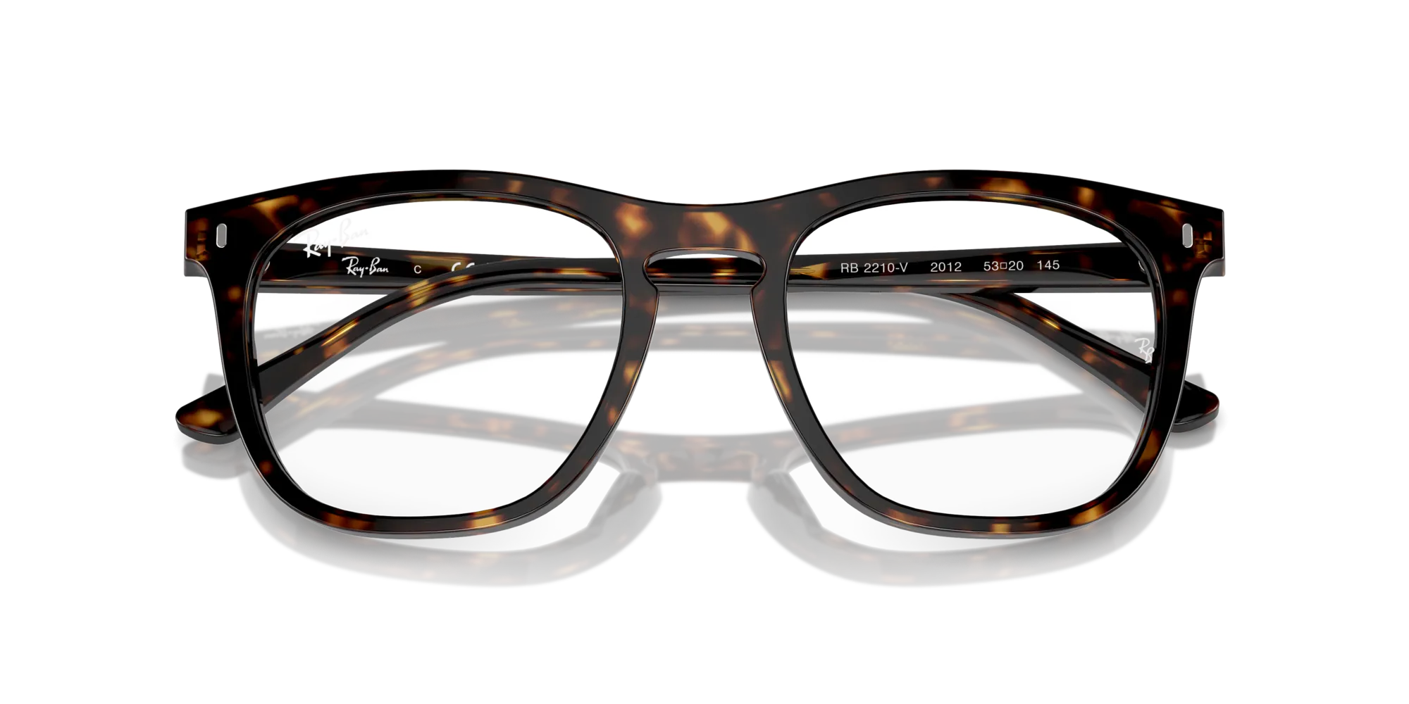 Ray - Ban RX2210V 2012 Montature da vista Acetato Tartaruga Trasparente Squadrata Normale - immagine 2