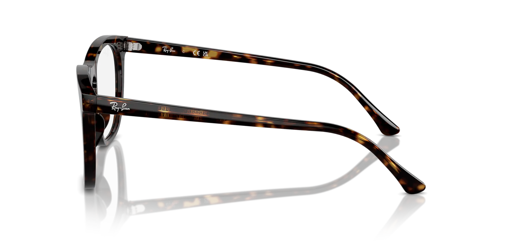 Ray - Ban RX2210V 2012 Montature da vista Acetato Tartaruga Trasparente Squadrata Normale - immagine 4