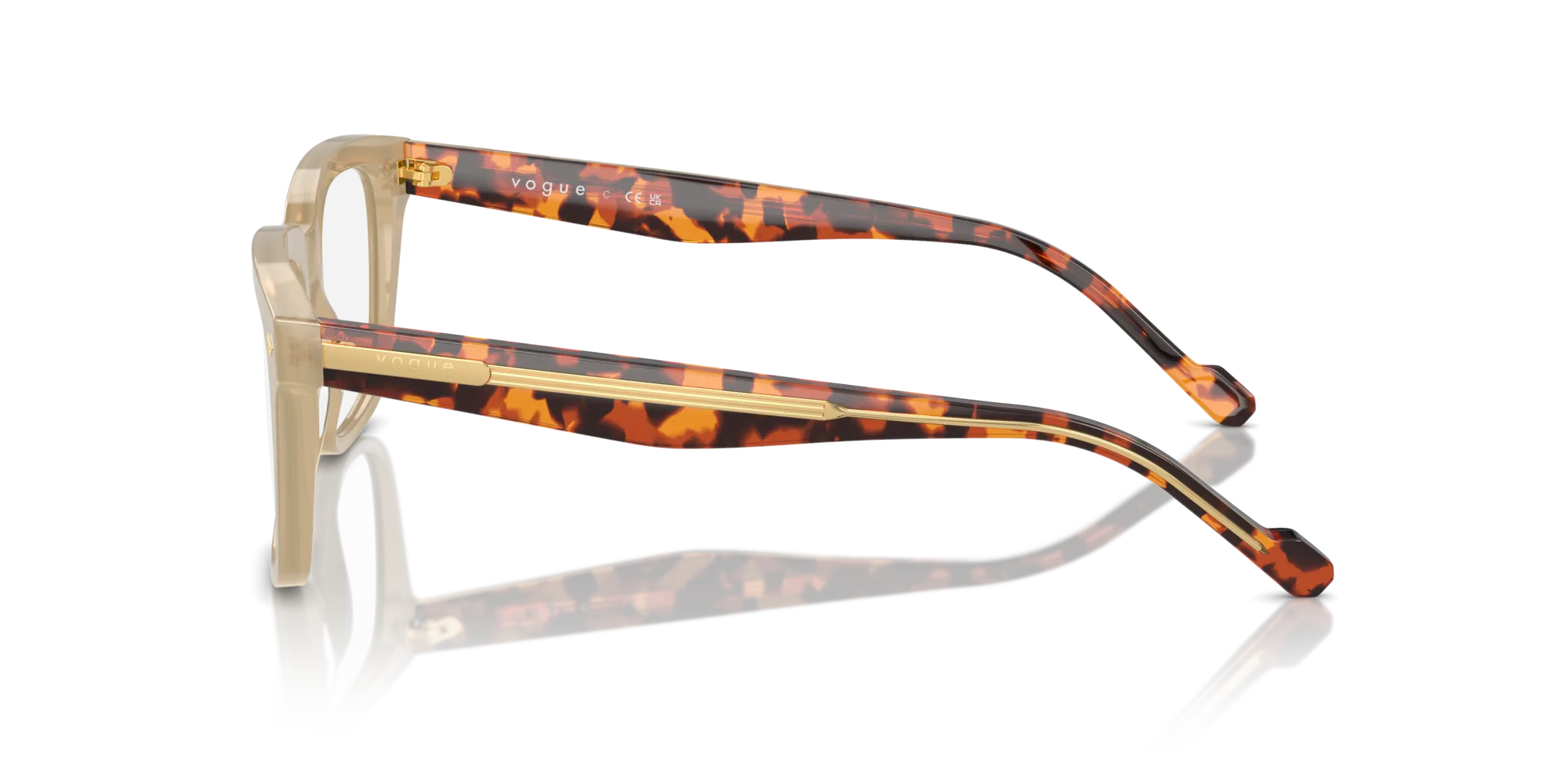 VOGUE EYEWEAR VO5572 W900 Montature da vista Acetato Marrone Pillow Normale - immagine 4