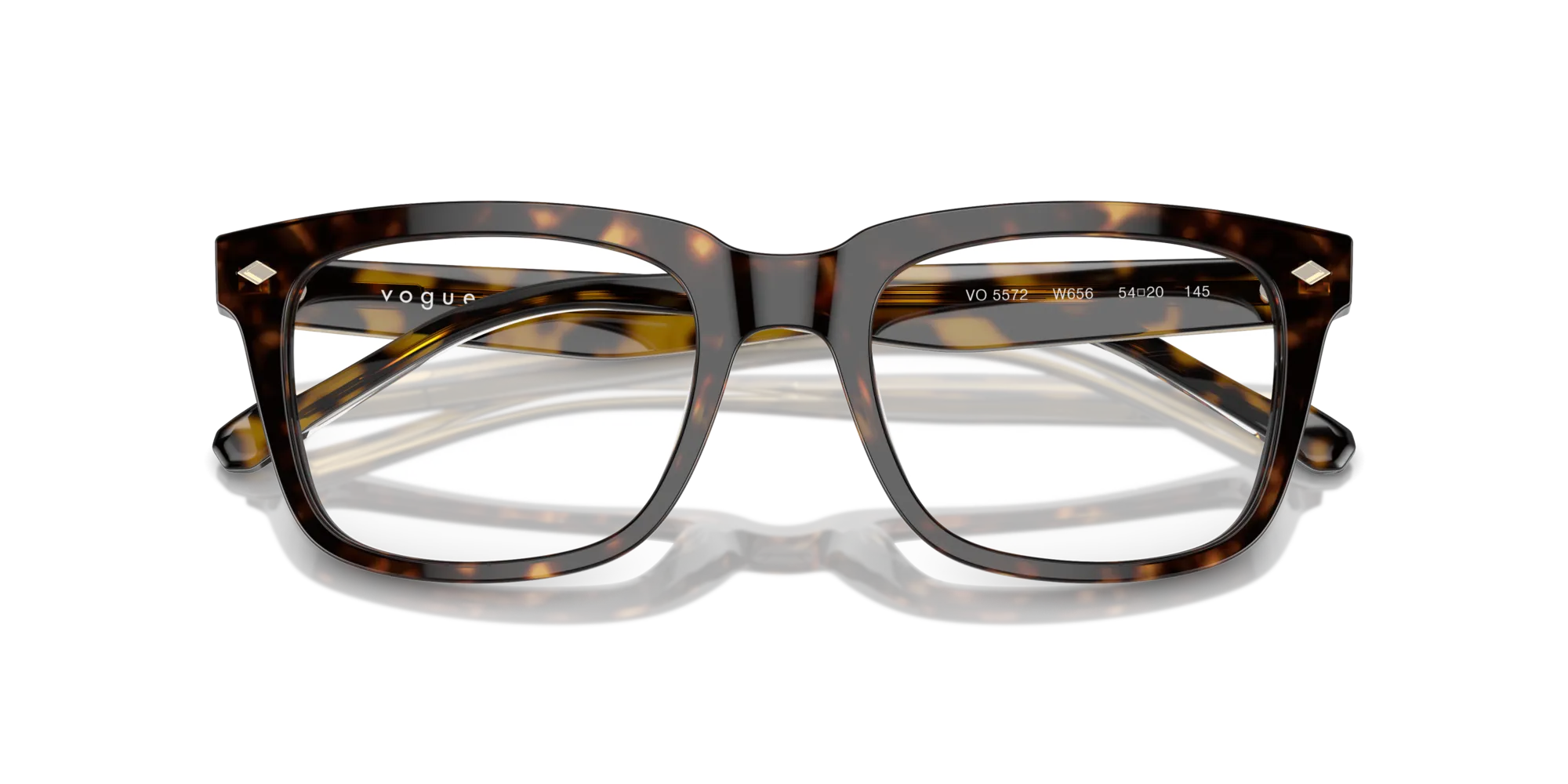 VOGUE EYEWEAR VO5572 W656 Montature da vista Acetato Marrone Pillow Normale - immagine 2