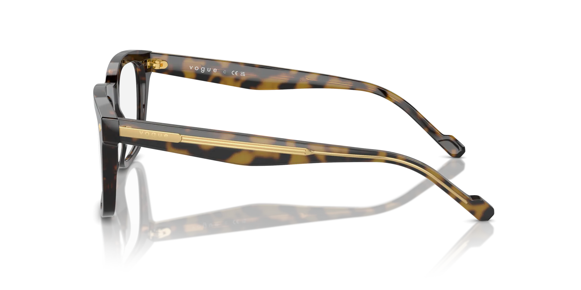 VOGUE EYEWEAR VO5572 W656 Montature da vista Acetato Marrone Pillow Normale - immagine 4