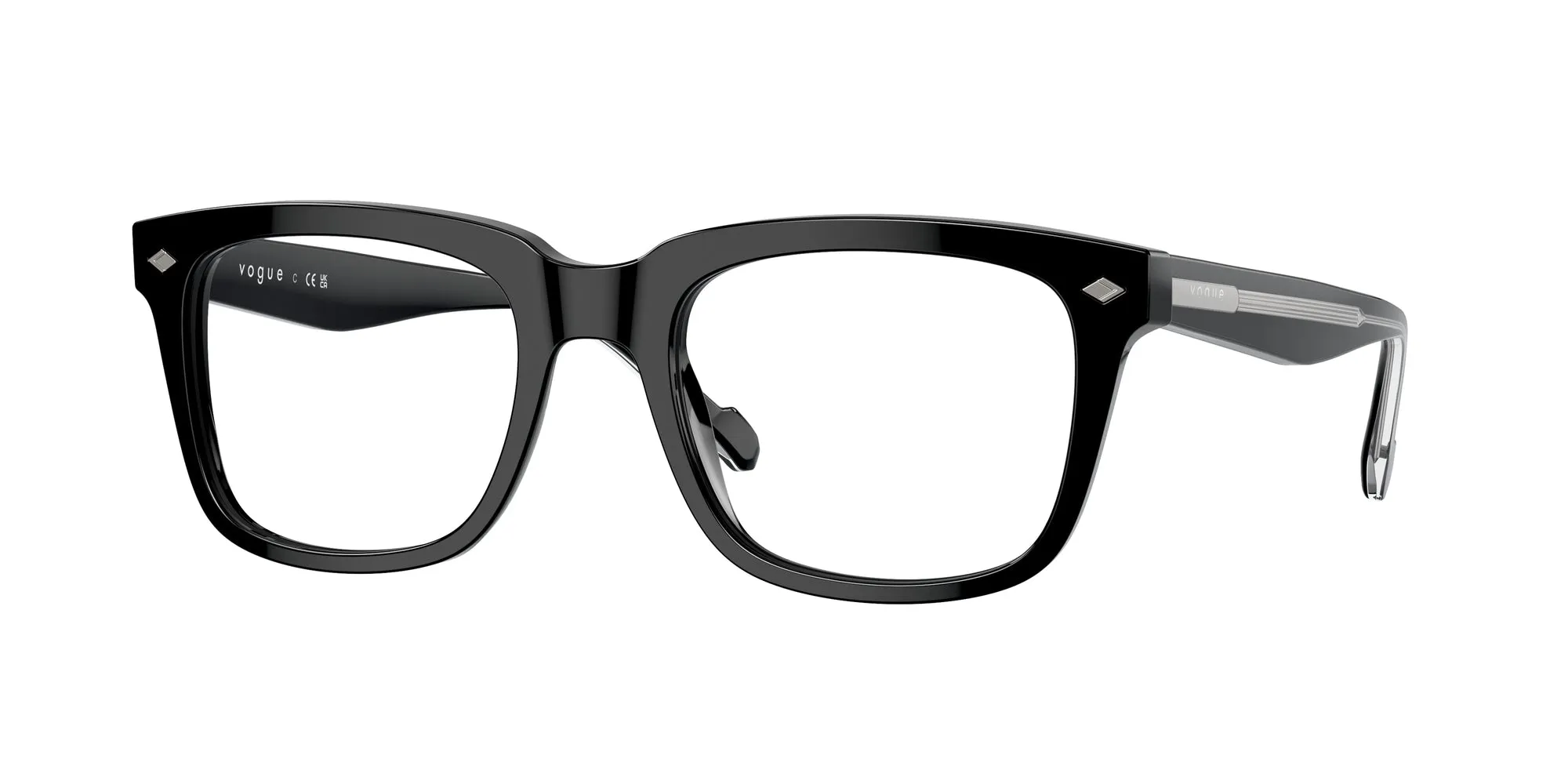 VOGUE EYEWEAR VO5572 W44 Montature da vista Acetato Nero Pillow Normale - immagine 1