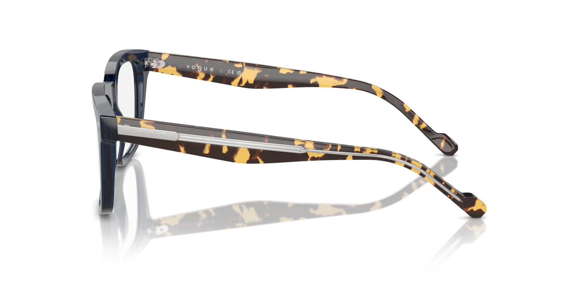 VOGUE EYEWEAR VO5572 3143 Montature da vista Acetato Blu Pillow Normale - immagine 4