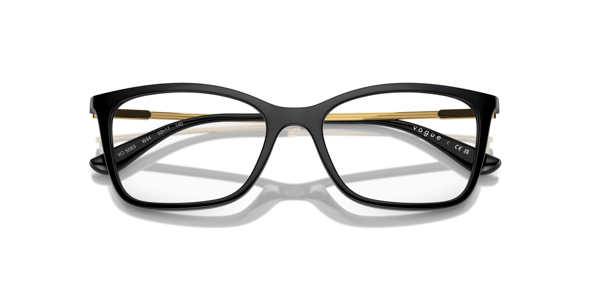 VOGUE EYEWEAR VO5563 W44 Montature da vista Nylon Nero Farfalla Normale - immagine 2