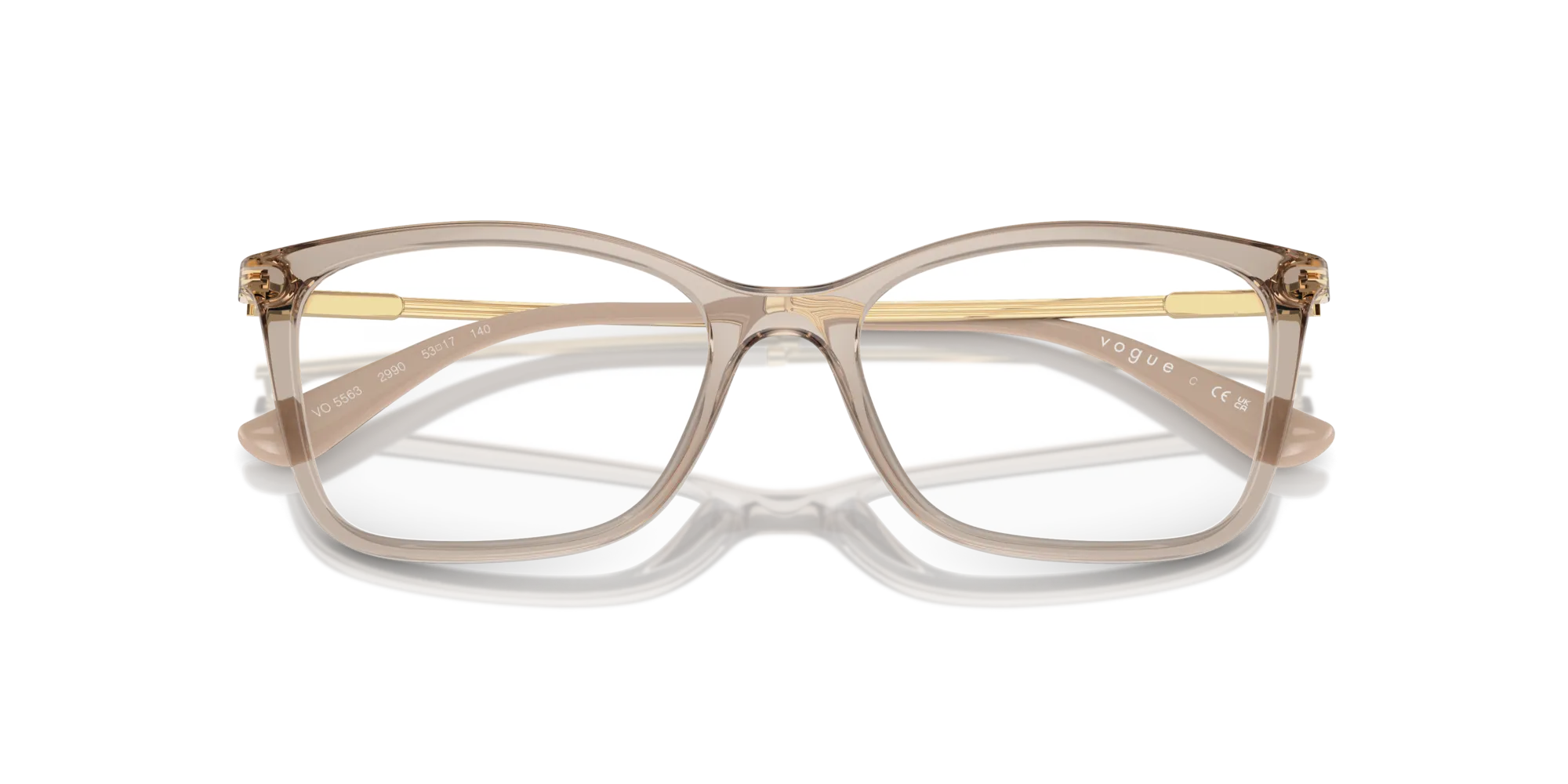 VOGUE EYEWEAR VO5563 2990 Montature da vista Nylon Marrone Farfalla Normale - immagine 2