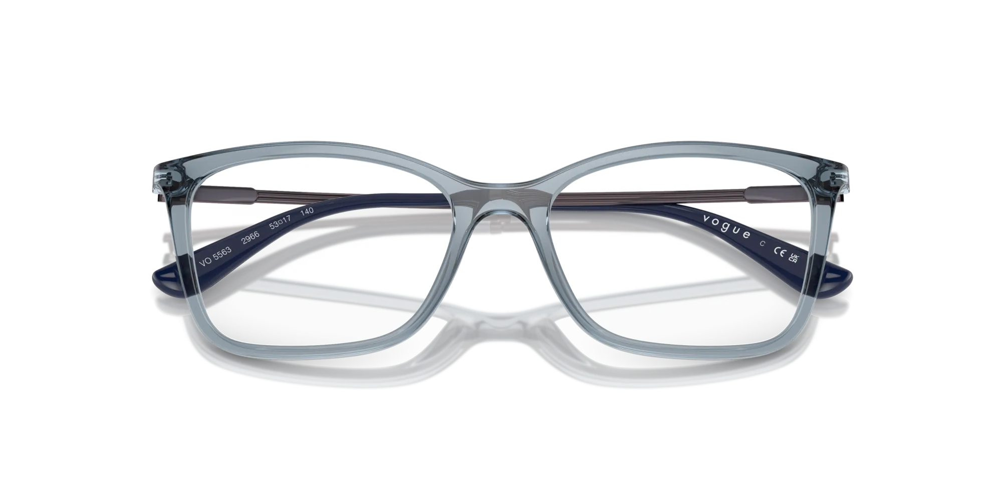 VOGUE EYEWEAR VO5563 2966 Montature da vista Nylon Blu Farfalla Normale - immagine 2