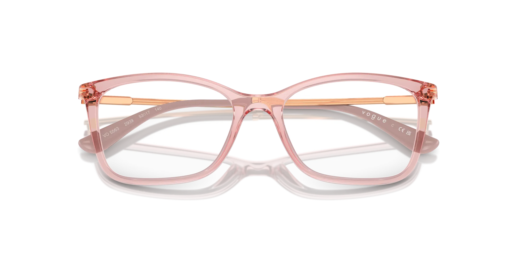 VOGUE EYEWEAR VO5563 2939 Montature da vista Nylon Rosa Farfalla Normale - immagine 2