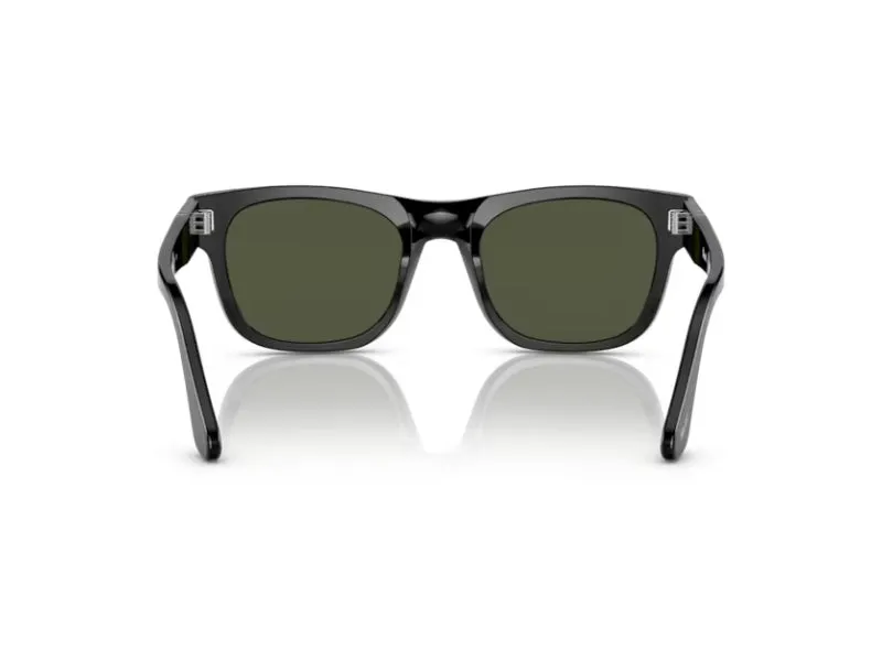 Persol PO3269S 95/31 Occhiali da sole Acetato Nero Verde Squadrata Normale - immagine 3