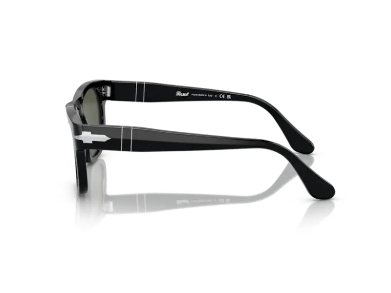 Persol PO3269S 95/31 Occhiali da sole Acetato Nero Verde Squadrata Normale - immagine 4