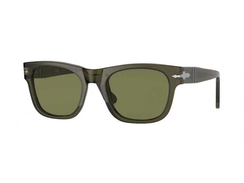 Persol PO3269S 11034E Occhiali da sole Plastica Grigio Verde Squadrata - immagine 1
