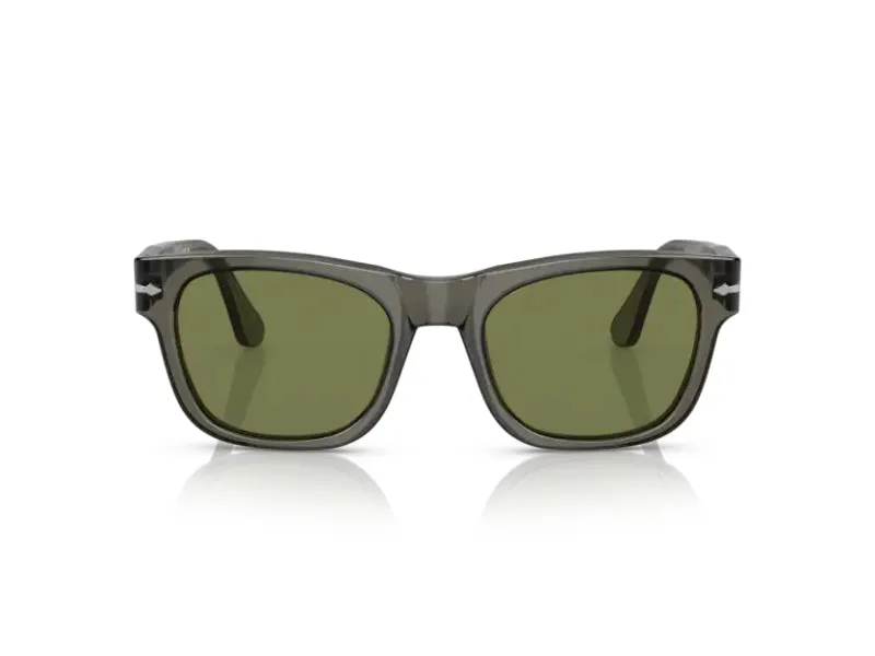 Persol PO3269S 11034E Occhiali da sole Plastica Grigio Verde Squadrata - immagine 2