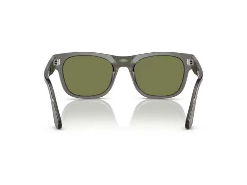 Persol PO3269S 11034E Occhiali da sole Plastica Grigio Verde Squadrata - immagine 3