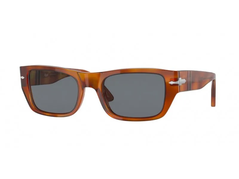 Persol PO3268S 96/56 Occhiali da sole Plastica Havana Blu Squadrata - immagine 1