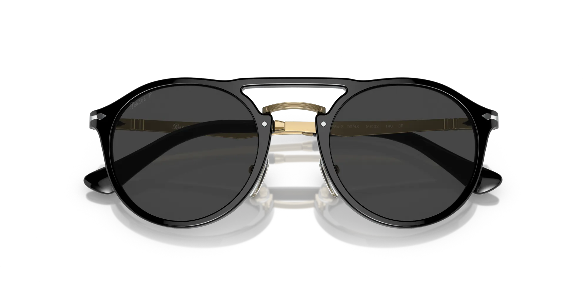 Persol PO3264S 95/48 Occhiali da sole Acetato Nero Grigio Pantos Polarizzata - immagine 2