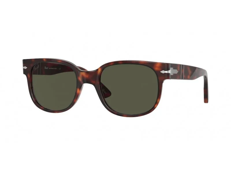 Persol PO3257S 24/31 Occhiali da sole Acetato Tartaruga Verde Squadrata Normale - immagine 1