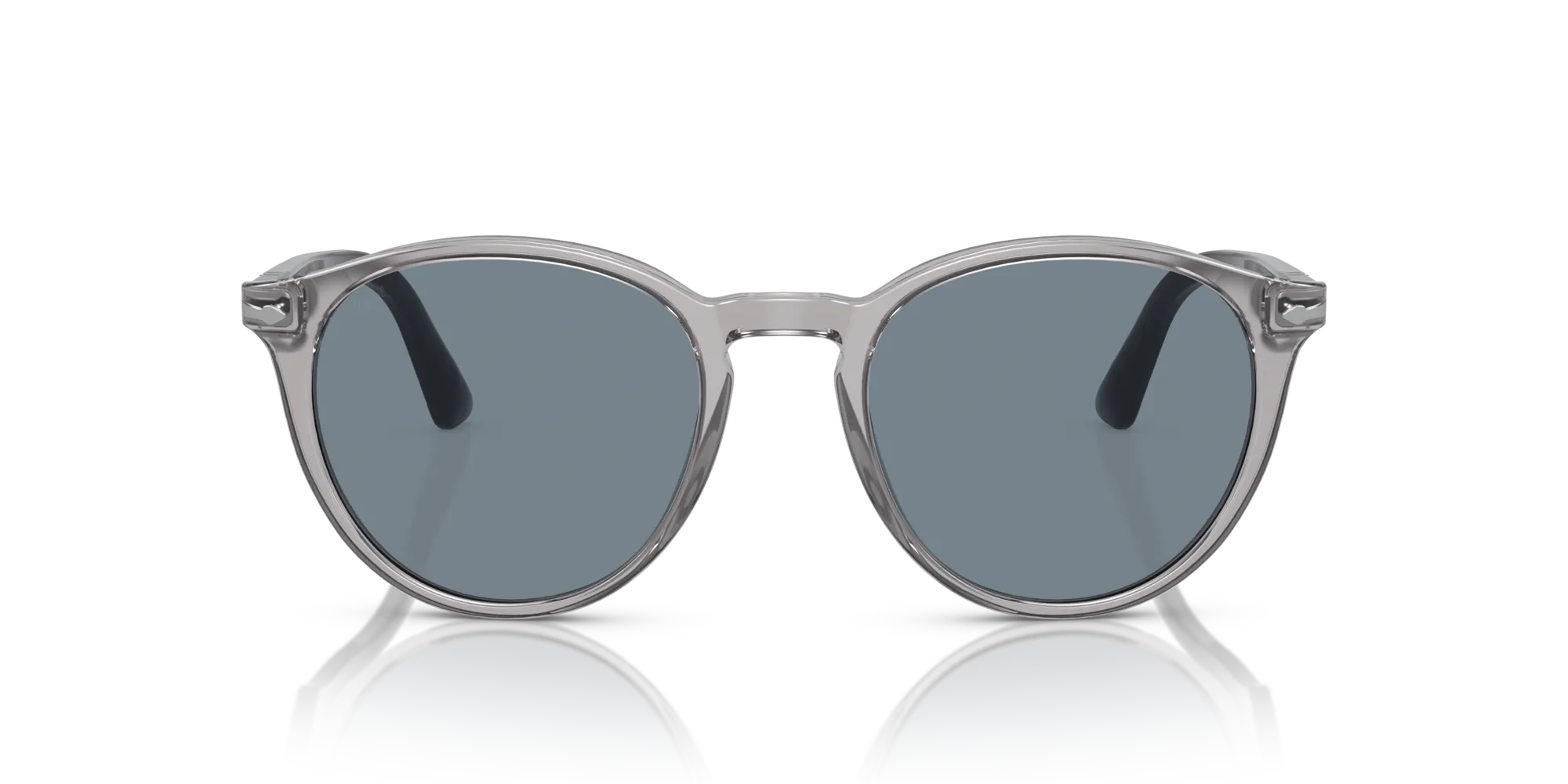 Persol PO3152S 113356 Occhiali da sole Acetato Grigio Blu Rotonda Normale - immagine 3