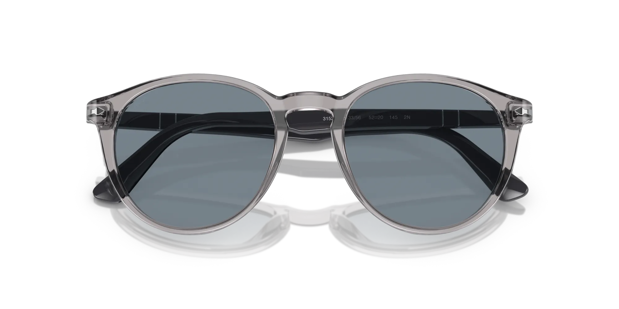 Persol PO3152S 113356 Occhiali da sole Plastica Grigio Azzurro Pantos - immagine 2