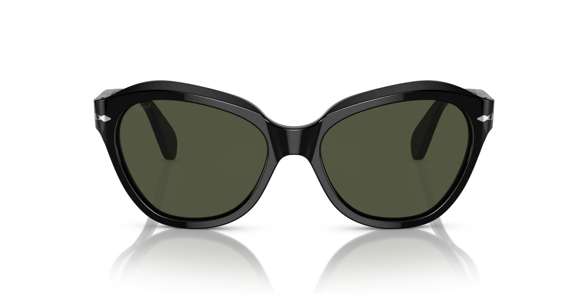 Persol PO0582S 95/31 Occhiali da sole Acetato Nero Verde Cat Eye Normale - immagine 3