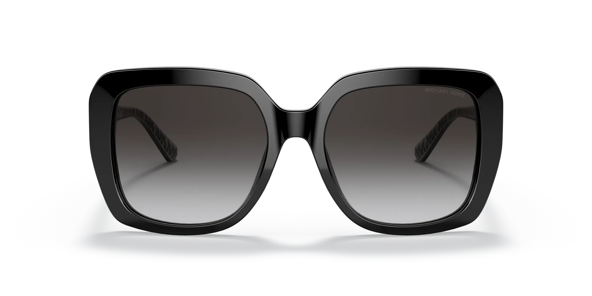 Michael Kors MK2140 MANHASSET 30058G Occhiali da sole Acetato Nero Grigio Squadrata Normale Sfumato - immagine 3