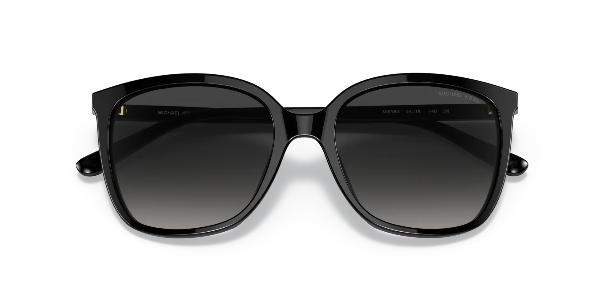 Michael Kors MK2137U ANAHEIM 30058G Occhiali da sole Acetato Nero Grigio Squadrata Normale Sfumato - immagine 2