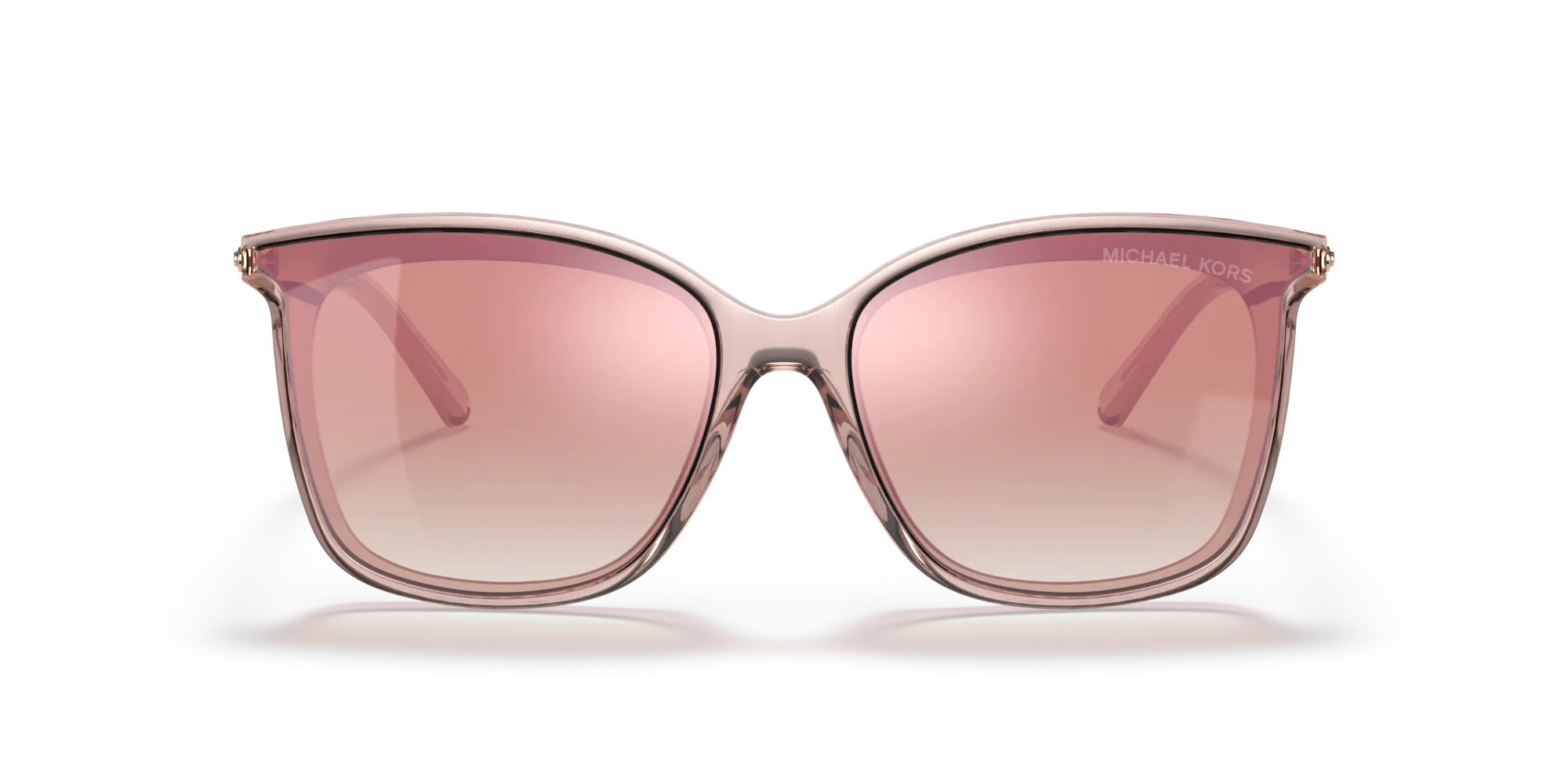 Michael Kors MK2079U ZERMATT 31756F Occhiali da sole Iniettato Rosa Oro Squadrata Normale Sfumato - immagine 3
