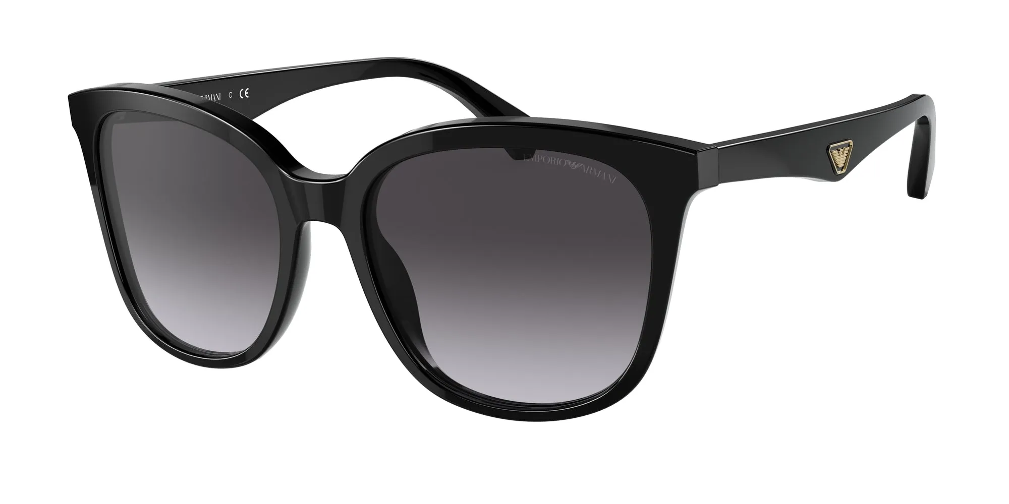 Emporio Armani EA4157 50178G Occhiali da sole Plastica Nero Grigio Squadrata Sfumato - immagine 1