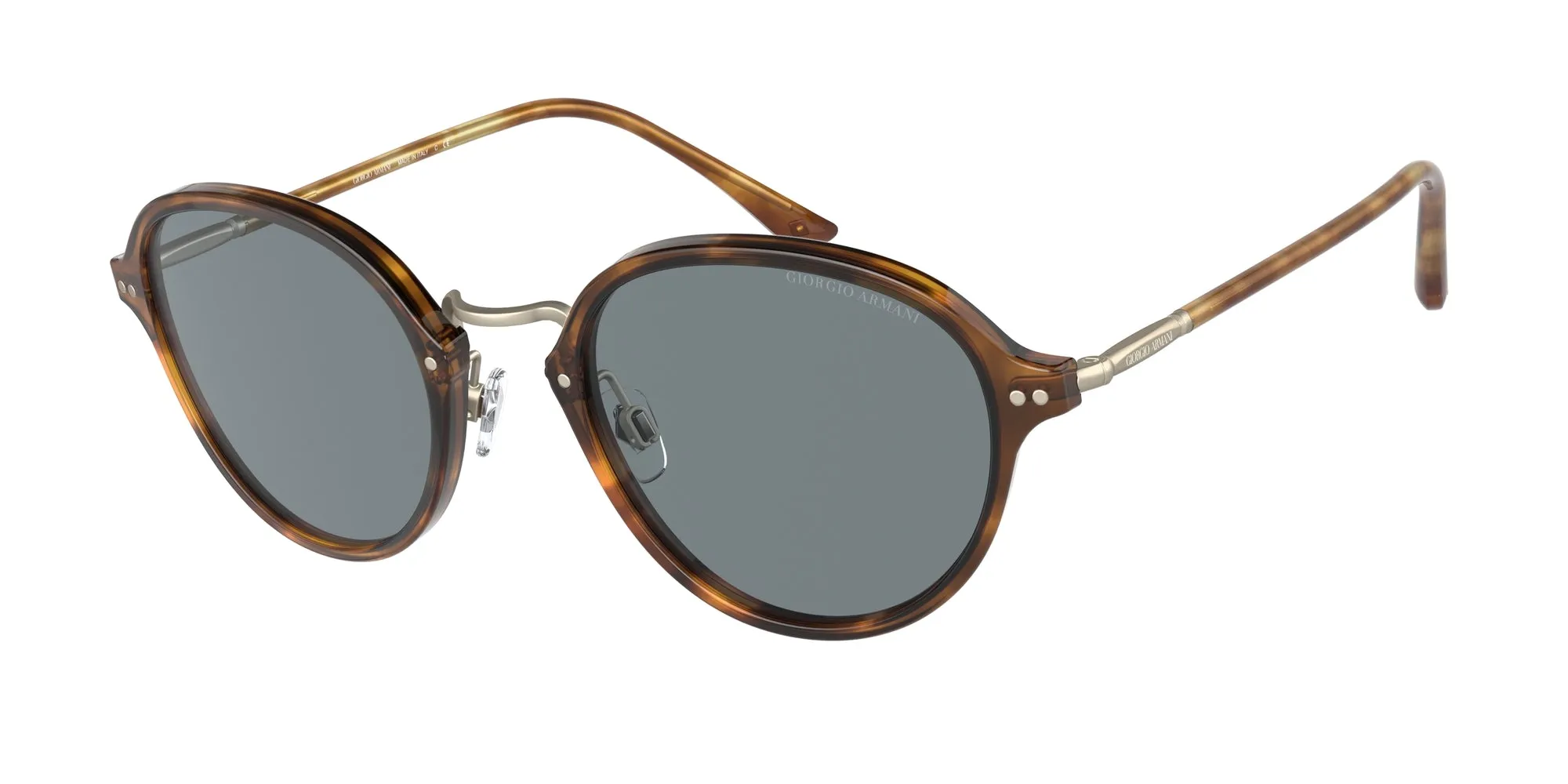 Giorgio Armani AR8139 5762R5 Occhiali da sole Acetato Tartaruga Blu Pantos Normale - immagine 1