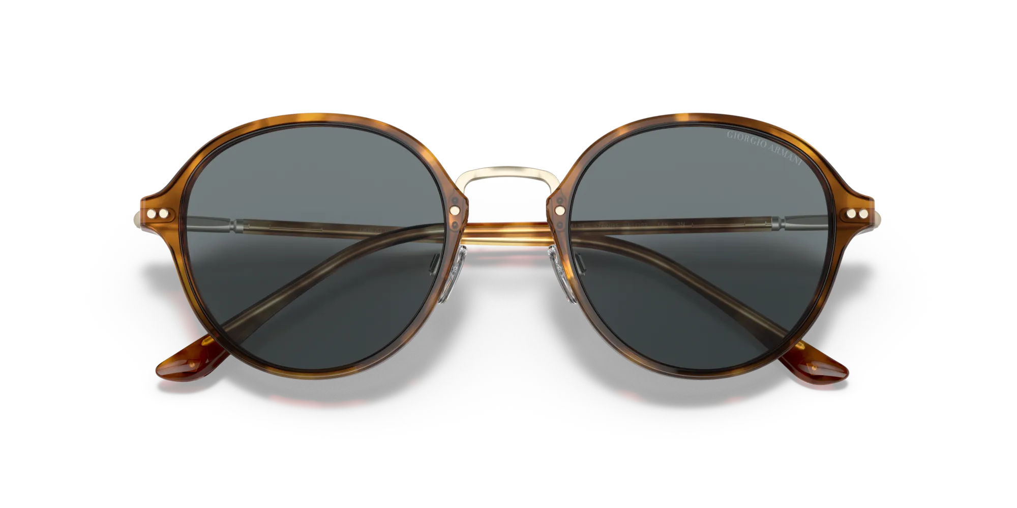Giorgio Armani AR8139 5762R5 Occhiali da sole Acetato Tartaruga Blu Pantos Normale - immagine 2