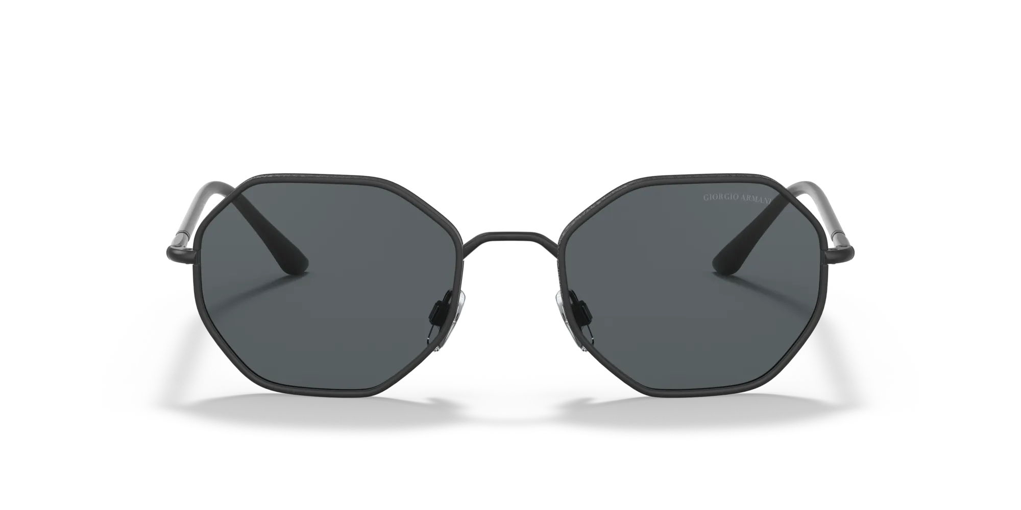 Giorgio Armani AR6112J 300187 Occhiali da sole Metallo Nero Grigio Squadrata Normale - immagine 3