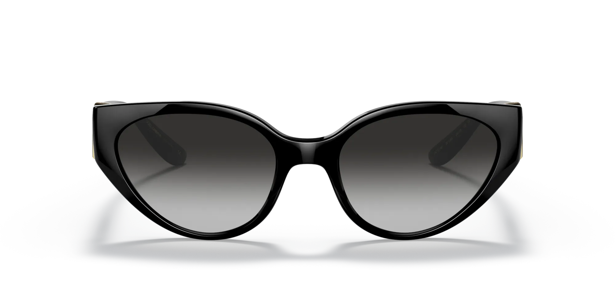 Dolce & Gabbana DG6146 501/8G Occhiali da sole Nylon Nero Grigio Cat Eye Normale Sfumato - immagine 3