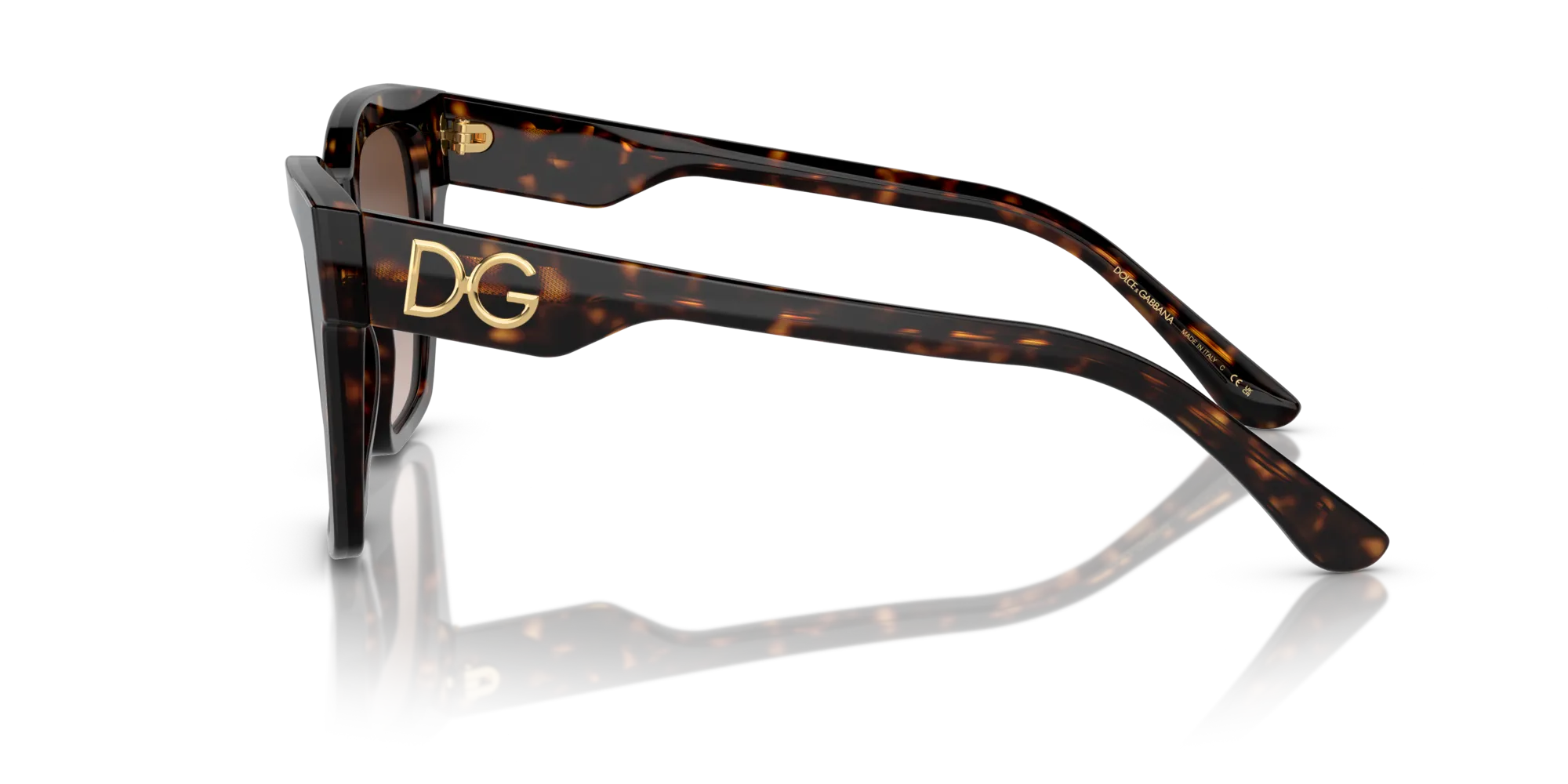 Dolce & Gabbana DG4384 502/13 Occhiali da sole Acetato Tartaruga Marrone Squadrata Normale Sfumato - immagine 4