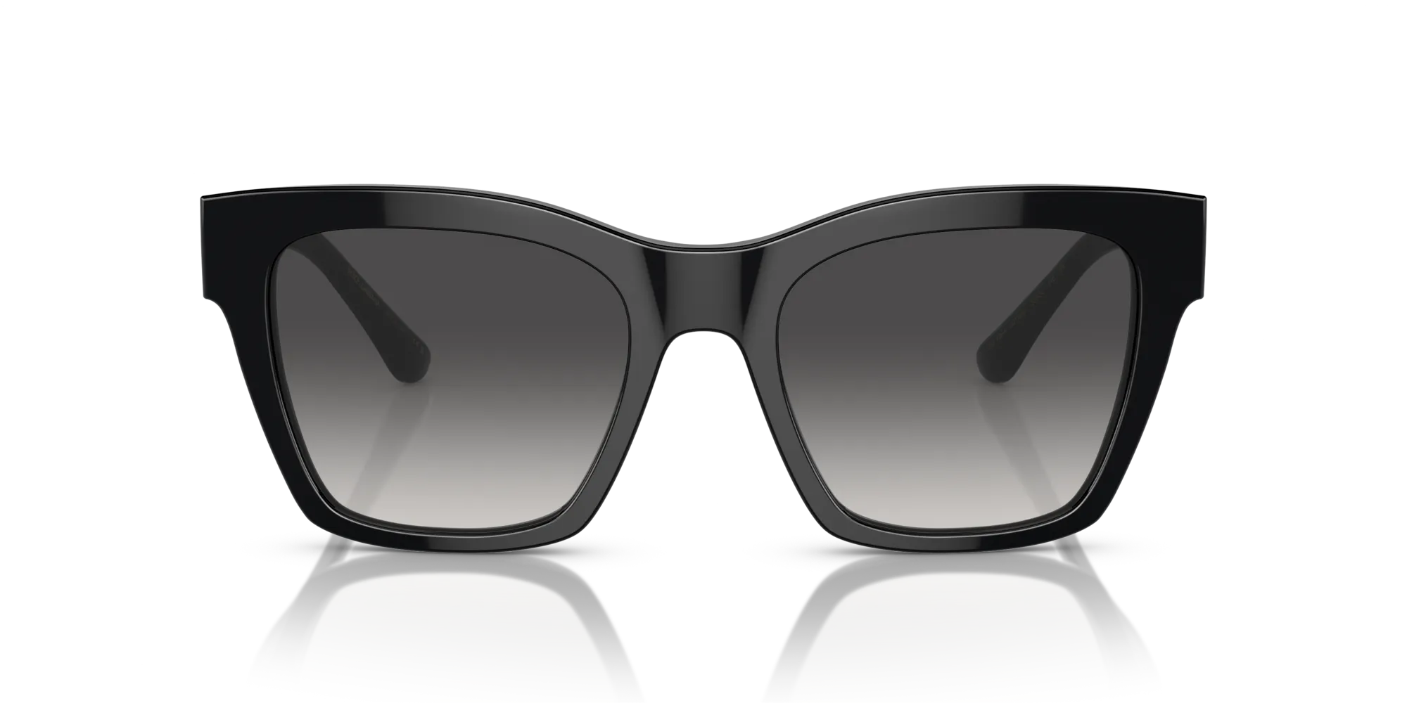 Dolce & Gabbana DG4384 501/8G Occhiali da sole Acetato Nero Grigio Squadrata Normale Sfumato - immagine 3