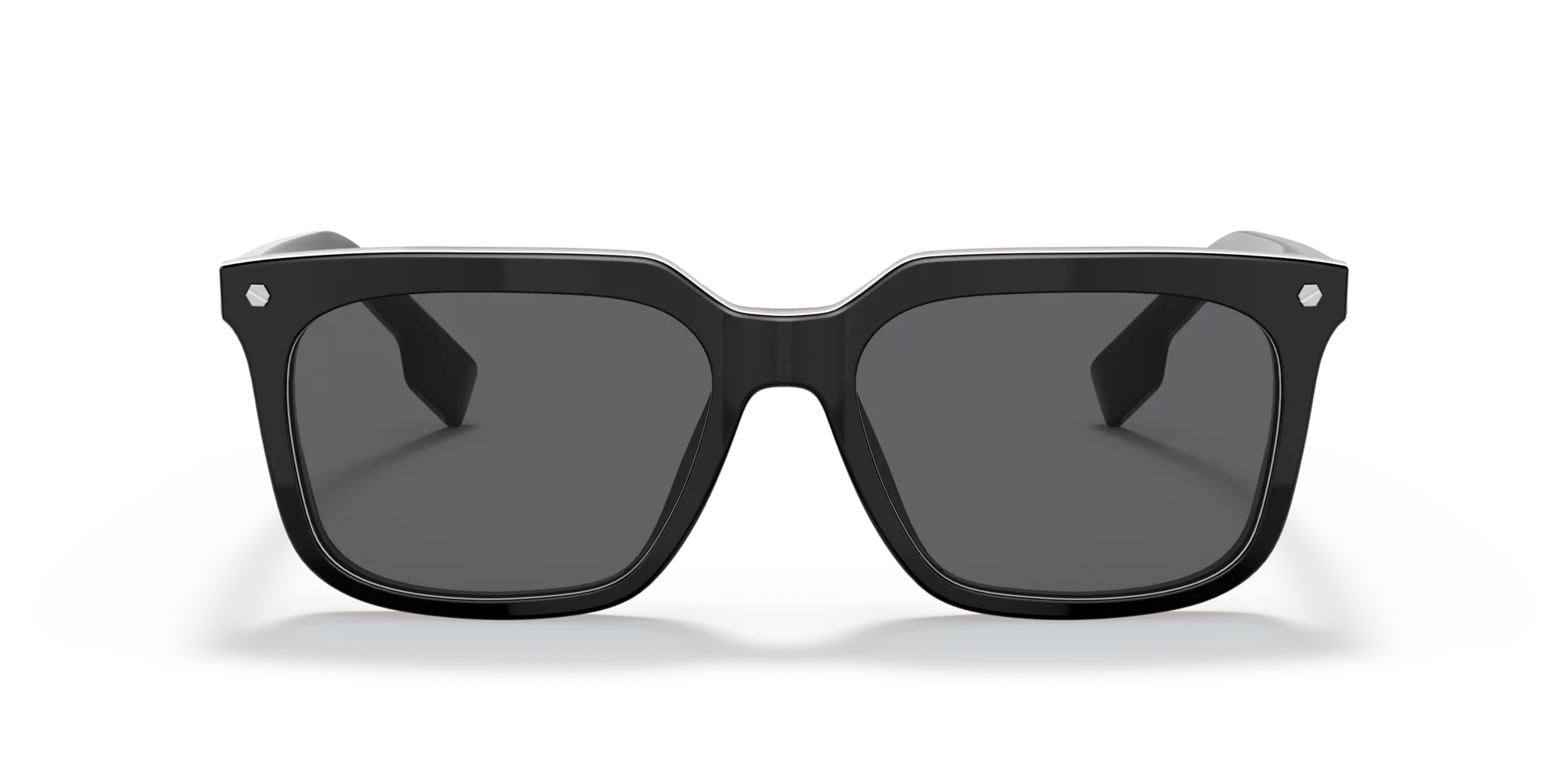 Burberry BE4337 CARNABY 379887 Occhiali da sole Acetato Nero Grigio Squadrata Normale - immagine 3