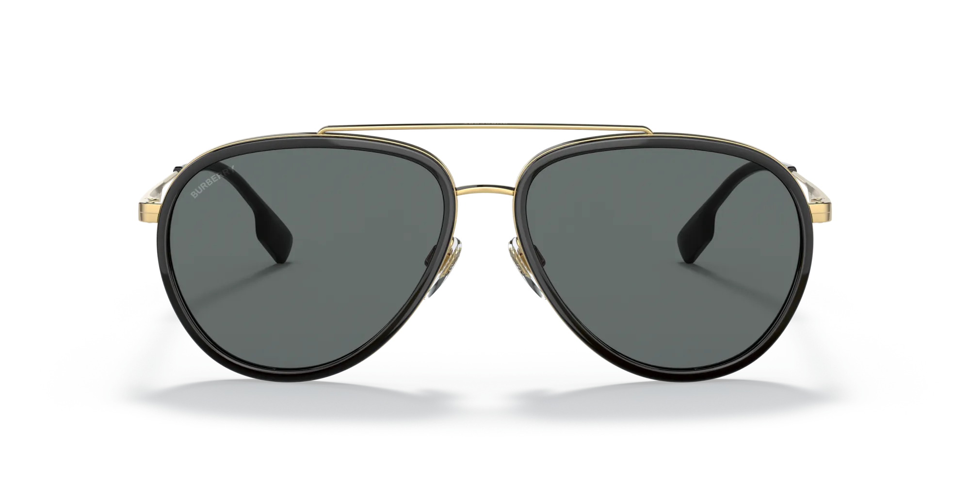 Burberry BE3125 OLIVER 101781 Occhiali da sole Metallo Oro Grigio Pilot Polarizzata - immagine 3