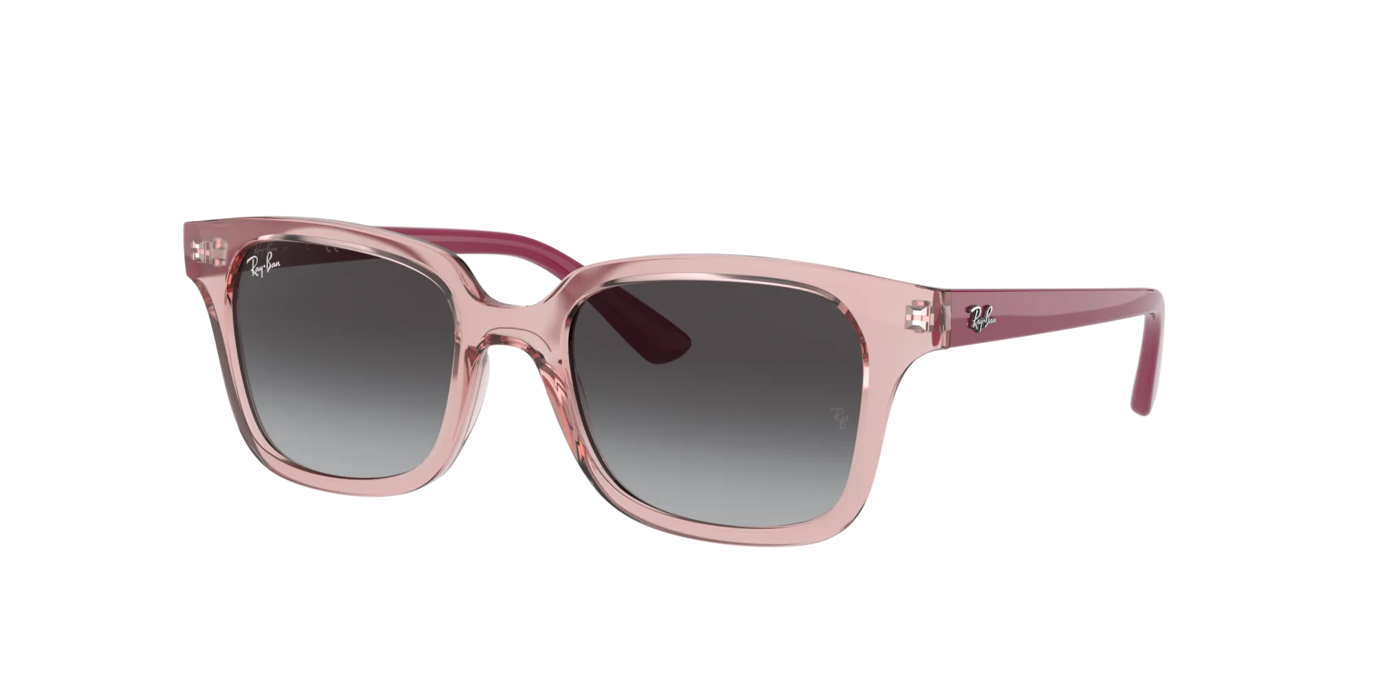 Ray - Ban RJ9071S 70678G Occhiali da sole bambino Iniettato Rosa Grigio Squadrata Normale Sfumato - immagine 1
